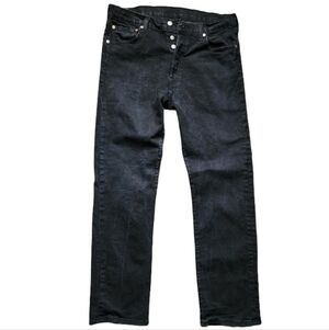 Levi’s 501 Original Fit Black Jeans W35 L32 Button Fly WaterLess Straight Leg